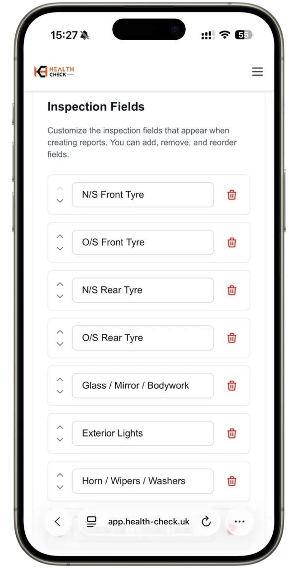 App Interface Fields